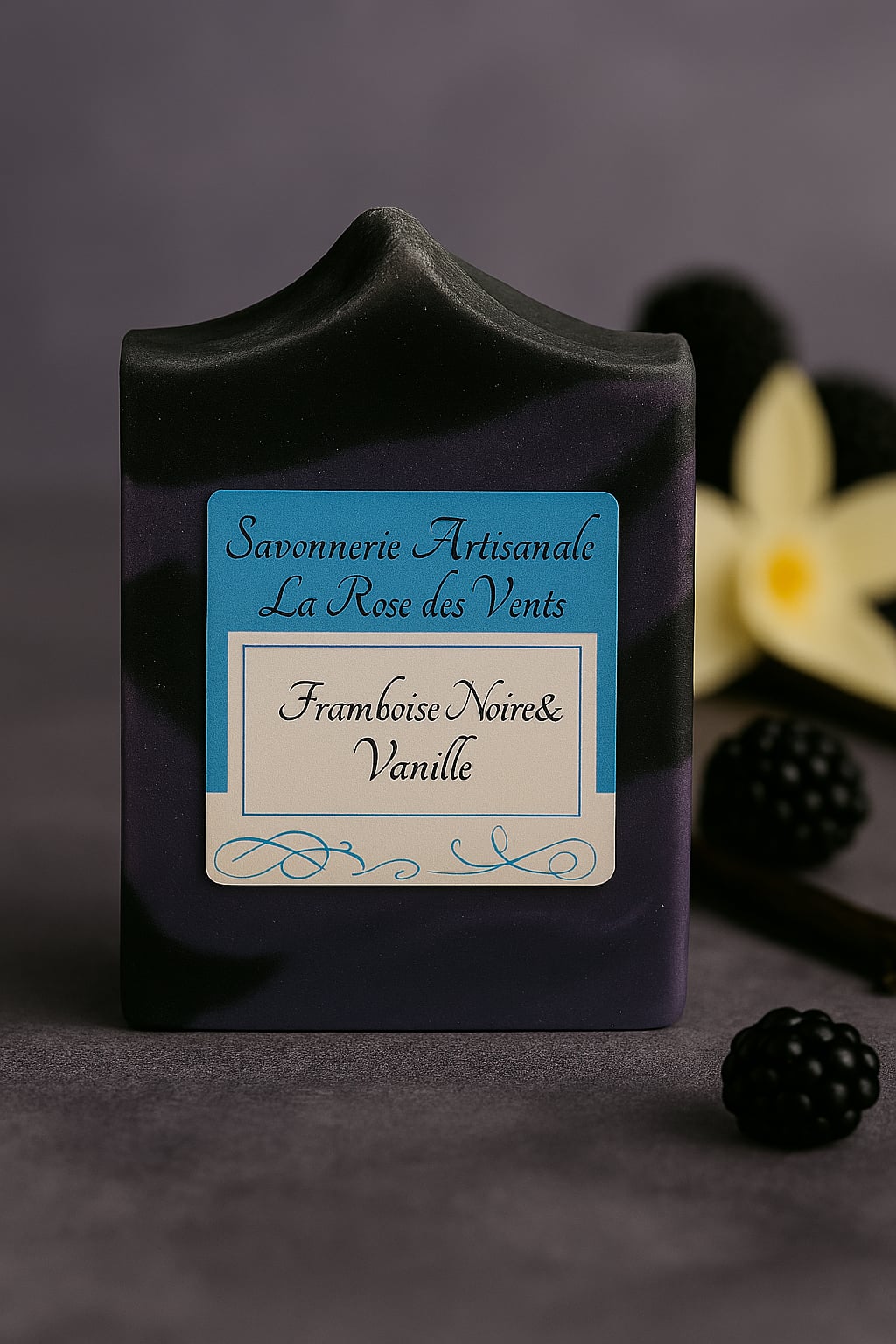 Savon Framboise Noire et Vanille