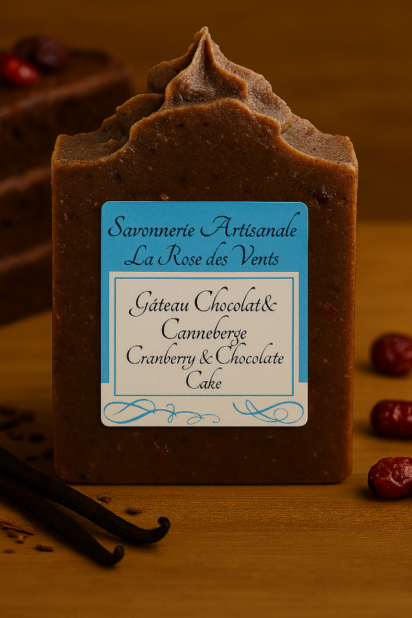 Savon Gâteau au Chocolat et Canneberge